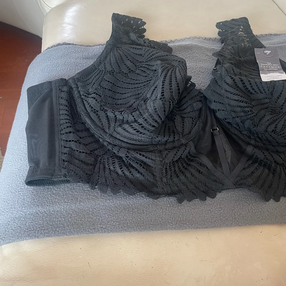 Lane Bryant Seriously Sexy Black Lace Bra - NWT!  (44DD) - Picture 9 of 14